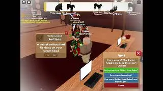 Getting my first Winter Item this year in Wild Horse Islands Roblox