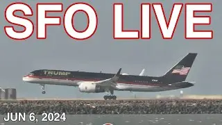 SFO PLANE SPOTTING LIVE - CHANNEL FRIEND DEPARTS ON LUFTY 455