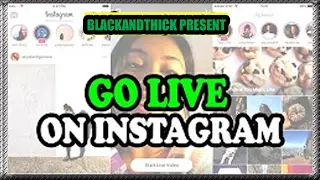 How to GO LIVE on INSTAGRAM
