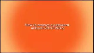 How to set, remove and recover a password to open a file in Excel 2010-2016