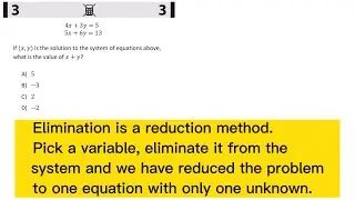 Solving system of linear equations | A re-introduction of the method of elimination