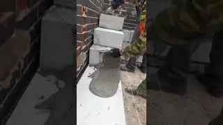Укладка газобетона на клей