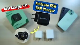 Ambrane 65W GAN Charger Review - Best Multiport Charger | ft. Galaxy S23, iPhone 15
