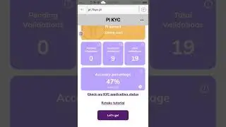 pi browser me pi kyc ke open me apna Satuts video 🤑💯🙏
