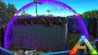 CRAZY TEK TIER RAID DEFENSE - SHIELD TEK BASE! - ARK SURVIVAL EVOLVED PVP!