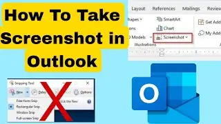 How to take screenshot using Microsoft Outlook