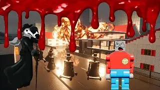 Никогда не заходи в Brick Rigs в 3 часа ночи на хеллоуин! Атака монстров в брик ригс!