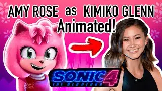 AMY ROSE AS KIMIKO GLENN | SONIC MOVIE 4 ANIMATION