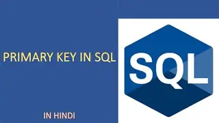Primary key in Sql