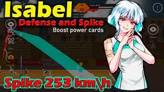 Isabel spike 253 km. Boost power cards. Defense and Spike. The Spike Colosseum. Volleyball 3x3
