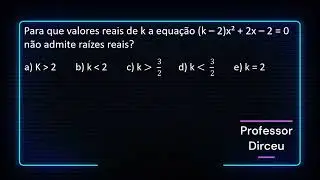 EQUAÇÃO DO 2º GRAU - Resolução de problemas (raízes não reais)