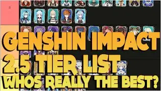 Genshin Impact 2.5 :: Tier List :: Who Is Really The Best Unit??