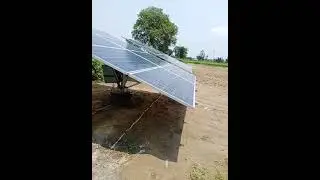 5HP Solar Submersible Motor Pump running at 80ft depth with 3 inch Delievery.