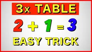EASY 3x table trick (What your teacher didn't tell you)