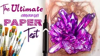 Coloring Crystals // The Ultimate Amazon Paper Test