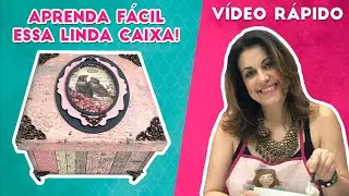 VÍDEO RÁPIDO COMO FAZER ESSA CAIXA LINDÍSSIMA! Com Marina Sartor