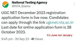 ugc net december 2023 notification, ugc net december 2023 form fill up