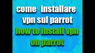 Come installare il vpn sul parrot How to install  vpn on parrot