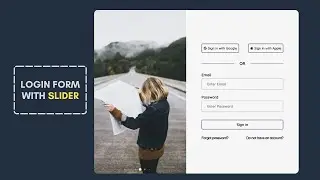 Login Form with Slider | HTML CSS Swiper JS 
