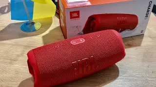 JBL Charge 5 Portable Bluetooth Speaker (Red)