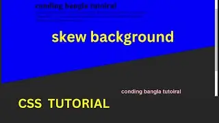 skew background using html css with source code| css tutorial