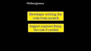 Difference between product support engineer and developer 