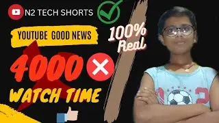 Youtube good news updates ||must watch|| @N2 tech shorts