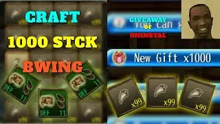 Craft Adventure Grab 2 slot dari 1000 Stack Bird Wing?? || Toram Online