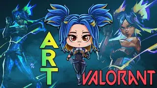 Chibi NEON - VALORANT Agent // ART