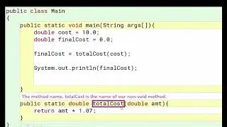 Understanding Non Void Methods