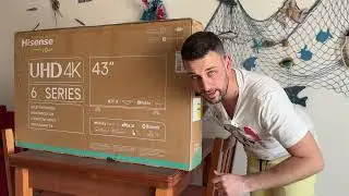 HiSense 43” UHD 4k  UNBOXING installazione  AGG.  SOFTWARE
