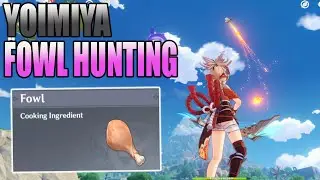 Yoimiya Hunting Fowl And Meat - Genshin Impact