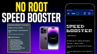SPEED BOOSTER Gaming Module Without Root | Fix Lag & Stable FPS | Max Performance
