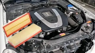 How to replace Air Filters 2005 to 2009 Mercedes Benz E350 M272