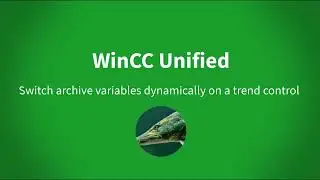 WinCC Unified: switch archive variables and trend dynamically on a trend control