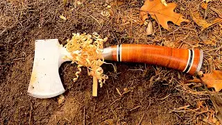🪓 Using A Small Hatchet To Survive! Bushcraft and Survival Skills with a Hatchet!