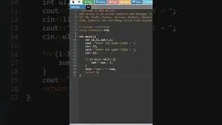 c++ program to find sum of n numbers in the given range using for loop 