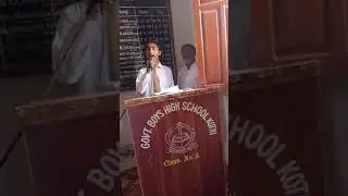 Rehan Ahmed Mahesar speech on Defence Day 6 September 2024 | Student of GBHSII Kotri | #defence |