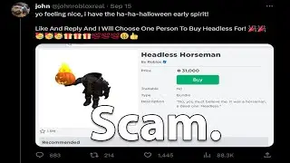roblox headless scam giveaways are dumb