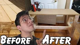 I BUILT a wooden Desk with no experience