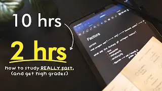 how to study less, and get better grades. (the easy way)