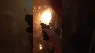 Сжигание тополиного пуха от первого лица