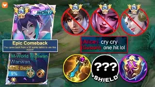 WANWAN HARDEST GAME EVER!! SUPER INTENSE MATCH VS. IMMORTAL PLAYERS TRASHTALKER!! (solo rank🗿)