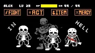 Undertale Skelebros Multiverse Sans Fight Completed || Undertale Fangame || Alextale