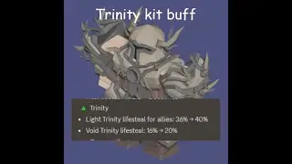 Buffed Trinity kit gameplay (Roblox Bedwars)