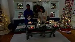 Set of 3 Faceted Glass Crystal Pedestals by Valerie on QVC