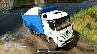 Spintires: MudRunner - MERCEDES-BENZ ACTROS Stuck in the dirt on the Off-roads | MOD TRUCK 2022