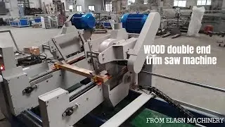 Heavy duty wood double end trim saw machine
