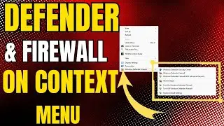 Add Windows Defender and Firewall settings to context menu