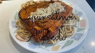 Cajun Salmon  Alfredo ￼